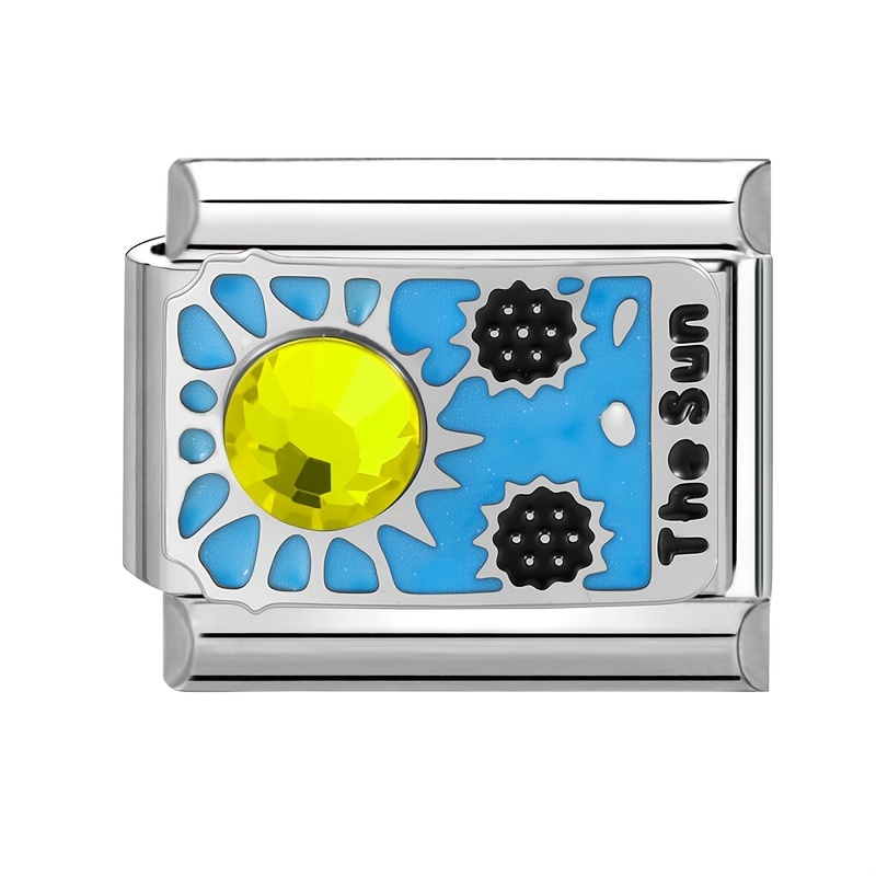 Fashionable Drip-Paint Style Accessory with Tarot Card Elements